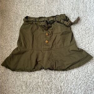 🎆🎇3for$9 Lionjie Girls Olive Green Skort with belt
